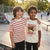Sinsay Boy's Cream & Red Striped Pack Of 2 T-Shirt
