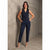 Sinsay Women's Navy Cropped Trousers
