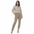 Sinsay Women’s Khaki High-Waisted Slim-Fit Cropped Trousers