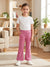 Epic Threads Girl's Pink Abstract Printed Flared Pants