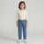Polo Ralph Lauren Girl's Blue Reverse-Sateen Utility Jeans