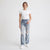 Madden Girl Women's Light Blue Super High Rise Distressed 90s Wide Leg Jeans