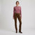 Polo Ralph Lauren Women's Brown Stretch Corduroy Mid-Rise Straight Pants