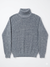 Redefined Rebel Men's Washed Blue Turtleneck Pullover Sweater | Redefined Rebel In Lebanon