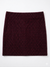 Myd Basic Women's Burgundy Houndstooth Mini Skirt | Myd Basic In Lebanon
