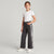 Epic Threads Girl's Washed Black Flare Crop Jeans