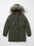 Q/S Women's Olive Green Parka Coat | Q/S In Lebanon