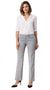 Kasper Women's Grey Straight-Leg Pants