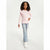 Sinsay Girl's Light Pink Long-Sleeves Ribbed Blouse