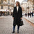 JouJou Women's Black Classic Double-Breasted Coat