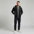 Blu Rock Men's Black Slim-Fit Reflective Tech Jacket