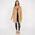 Calvin Klein Women's Tan Single-Breasted Cashmere & Wool Blend Coat