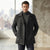 Nautica Men's Charcoal Wool Blend Double-Breasted Coat