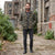 Levi's Men's Olive Green Camouflage Pattern Military Jacket
