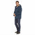 Sean John Men's Navy Sherpa Trimmed Bomber Hooded Jacket
