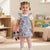 Sinsay Baby Girl's Blue Denim All Over Printed Dress