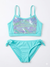 Reserved Girl's Aqua 2pc Bikini Set With Sequins | Reserved In Lebanon