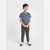 Sinsay Boy's Dark Grey Zippered Side Pockets Sweatpants