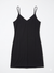GMK Women's Black V-Neck Nightgown Dress With Adjustable Straps | GMK In Lebanon