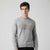 Armani Exchange Men's Grey Logo Print Sweater