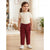 Sinsay Girl's Burgundy Tie String Sweatpants