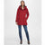 Tommy Hilfiger Women's Red Hooded Button-Front Coat