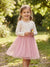 Sinsay Girl's Light Pink Bow Print Dress