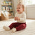 Sinsay Baby Girl's Burgundy Cuffed Ankles Sweatpants