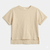 Zara Girl's Beige Relaxed-Fit Cotton T-Shirt | Zara In Lebanon