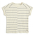 Zara Girl's Beige Striped Cotton T-Shirt | Zara In Lebanon