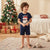 Sinsay Boy's Navy Santa Graphic Pajama Set