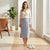 Vince Camuto Women's Blue Contrast Trim Midi Skirt
