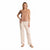 Sinsay Women's Tan & Cream Leaf Printed Pajama Set