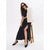 Sinsay Women's Black High Side Slit Maxi Skirt