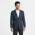 Kenneth Cole Men's Navy Plaid Slim-Fit Classic Blazer
