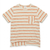 Zara Boy's Beige/Orange Striped T-Shirt With Chest Pocket | Zara In Lebanon
