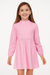 Terranova Girl's Pink Long-Sleeve Dress |Terranova in Lebanon