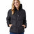 32 Degrees Women's Black Snap-Buttons Hooded Puffer Jacket