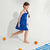 Sinsay Girl's Royal Blue Square Neck Mini Dress