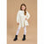Sinsay Girl's Cream Floral Long-Sleeves Dress
