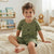 Sinsay Boy's Sage Green Dinosaur Print Pajama Set