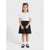 Sinsay Girl's White & Black Puff Sleeves Dress