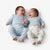 Sinsay Baby Boys Light Blue & Off White Ribbed Pack Of 2 Pants