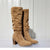 Universal Thread Women's Taupe Suede Block-Heel Boots