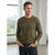 Sinsay Men's Olive Green Simple Cut Plain Blouse