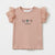 Zara Girl's Dusty Rose "Let's Fly Away" Embroidery Short Sleeve T-Shirt | Zara In Lebanon