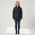 32 Degrees Women's Black Hooded Puffer Jacket