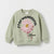 Zara Baby Girl's Sage Green "Stay Wonderful" Graphic Sweatshirt | Zara In Lebanon