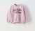 Zara Girl's Pink "Hello Crew" Graphic Sweatshirt | Zara In Lebanon