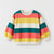 Zara Girl's Multicolor Striped Crewneck Sweatshirt | Zara In Lebanon